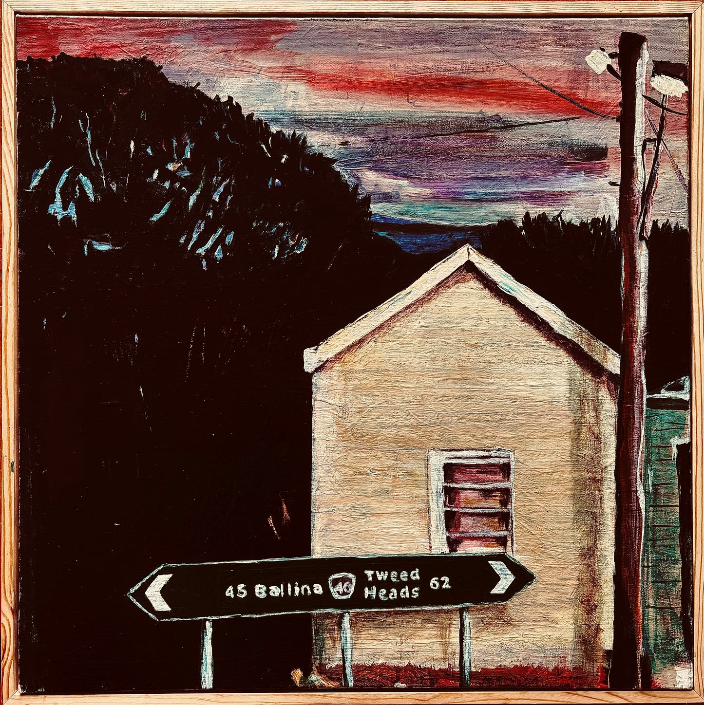 "Old Pacific Highway Nightfall in Winter"