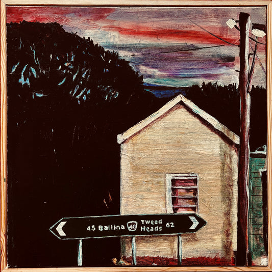 "Old Pacific Highway Nightfall in Winter"